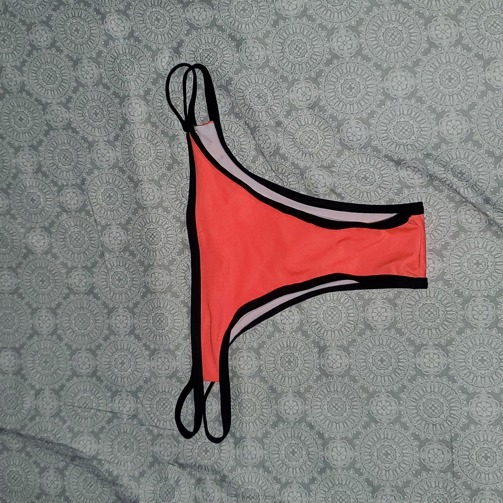Medium, Orange, Bikini Bottoms